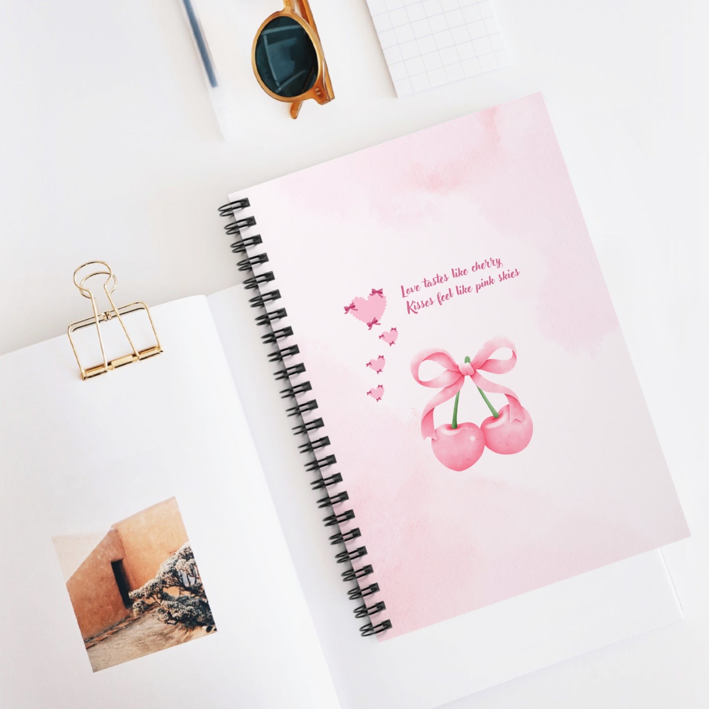 Inspirational Notebook Cherry Love