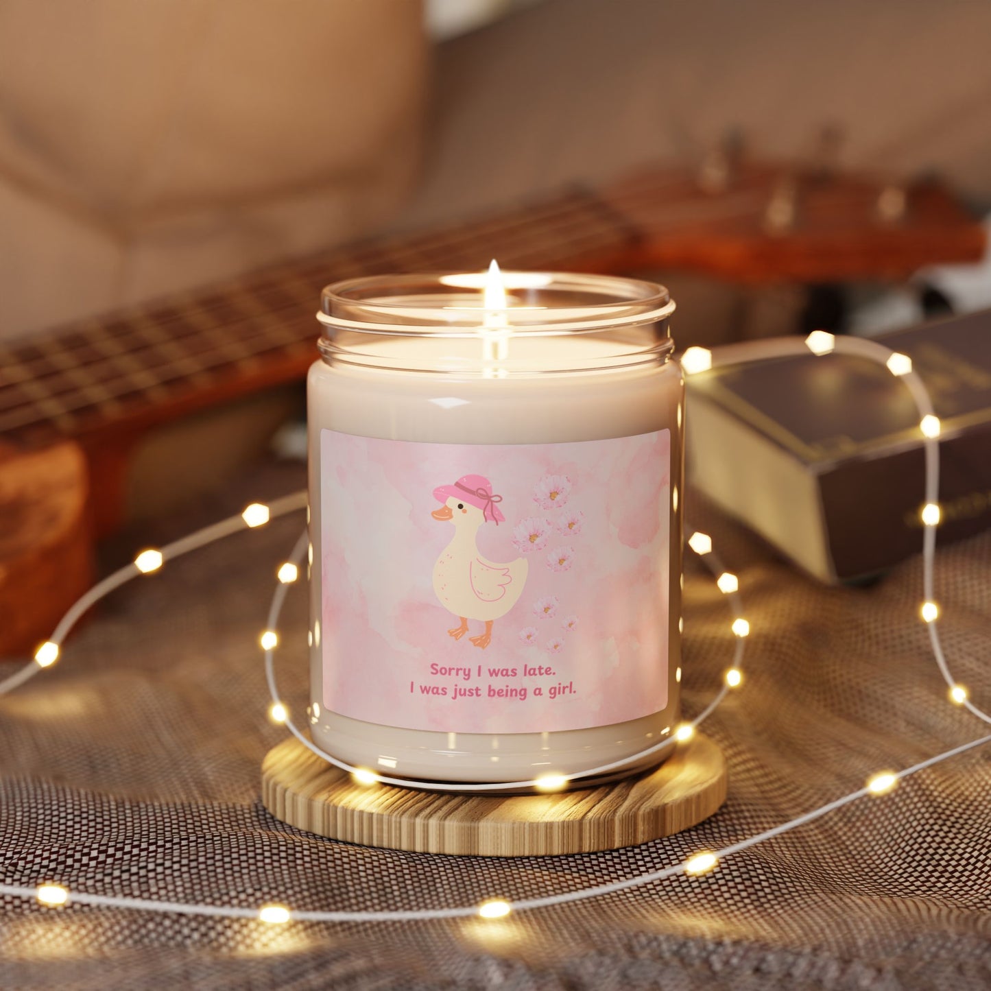 Cute Little Duck Design Candle