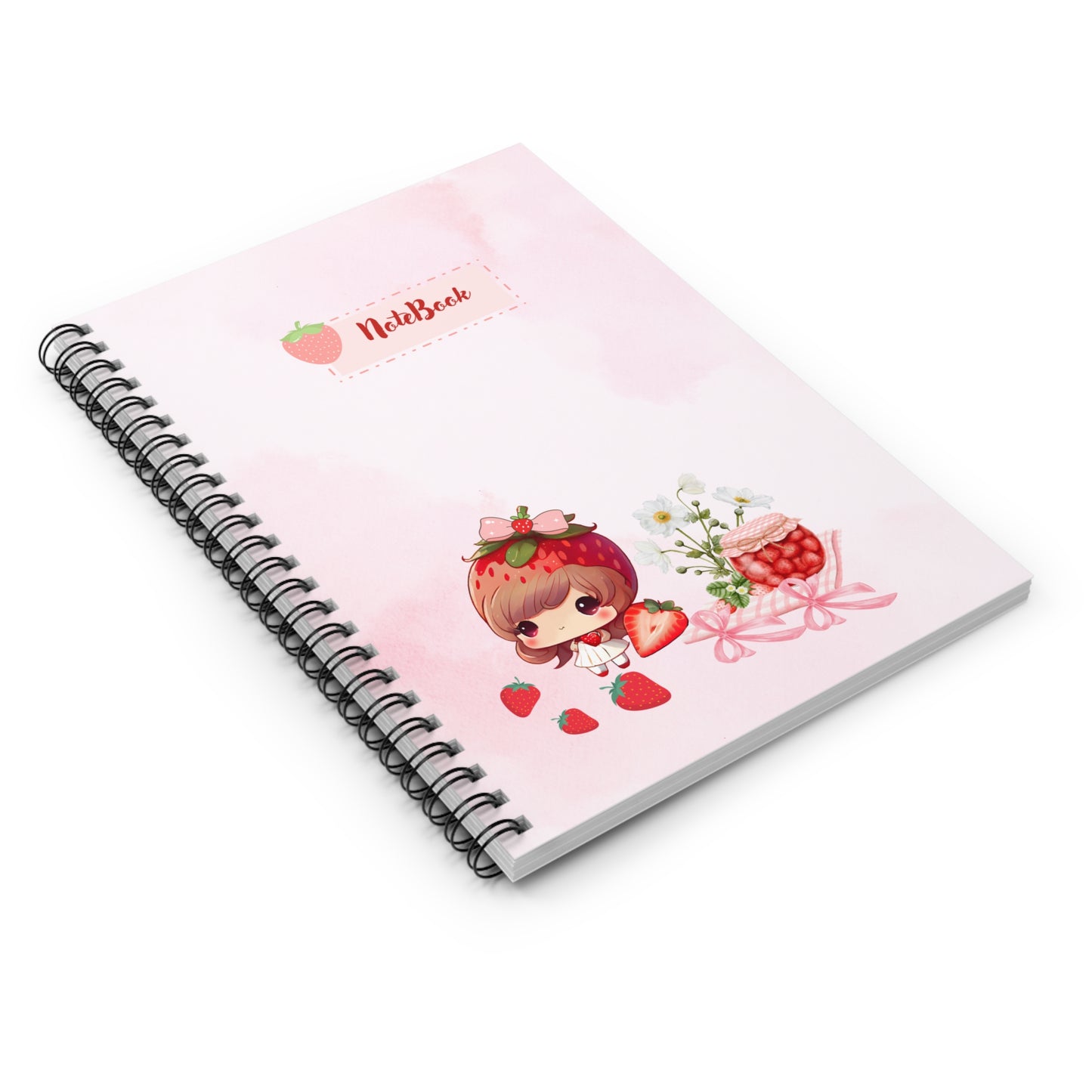 Cute Strawberry Love Notebook