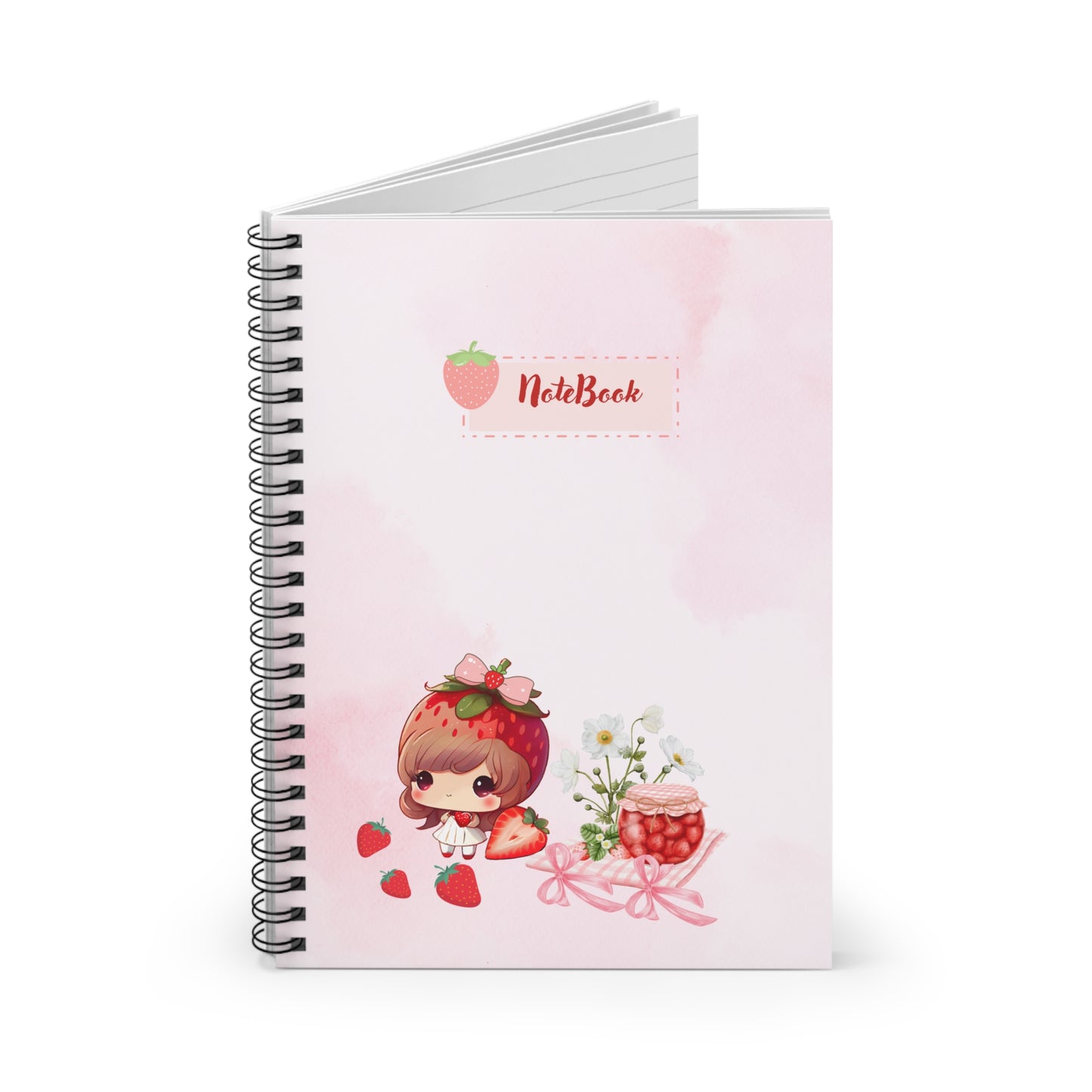 Cute Strawberry Love Notebook