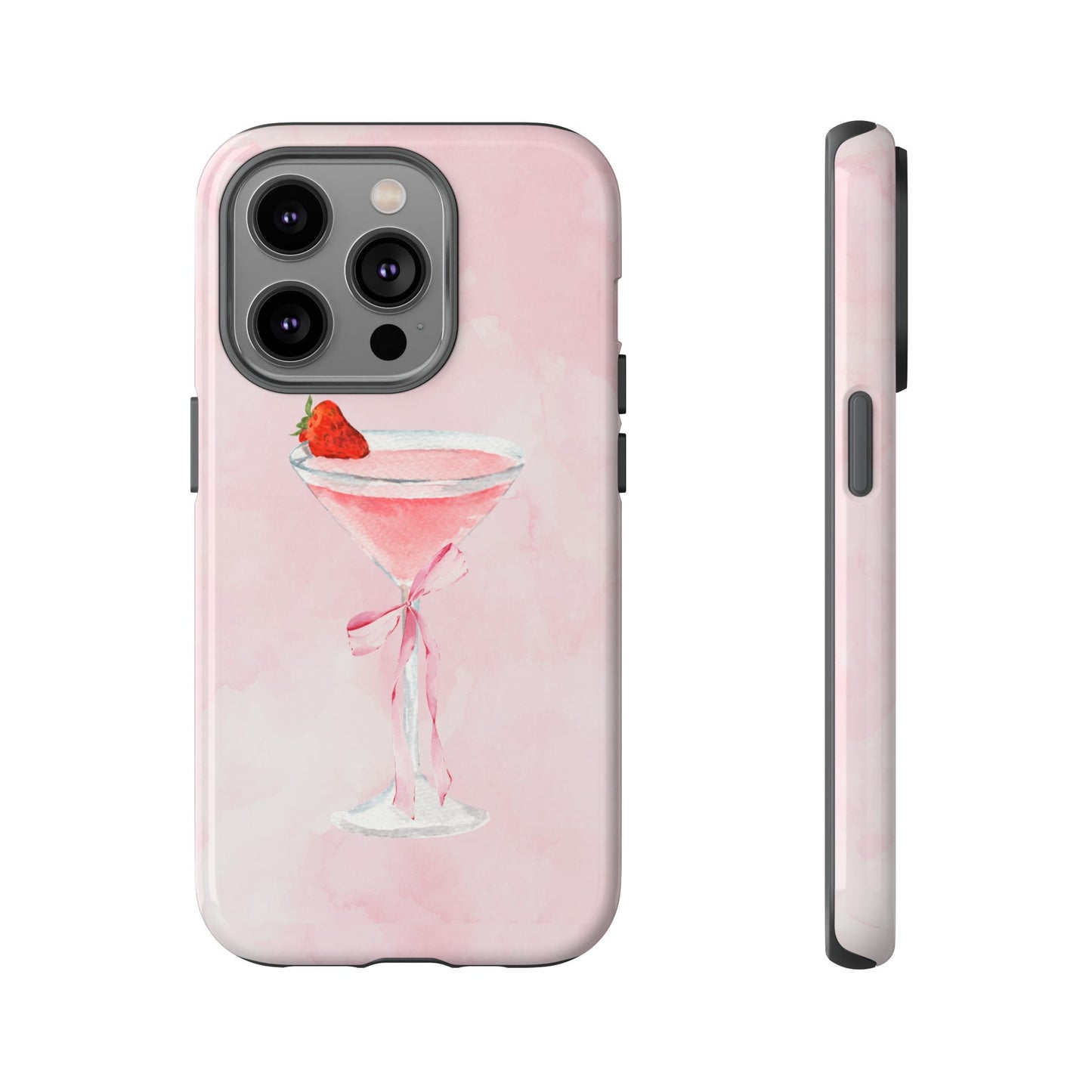 Cocktail Design Pink Phone Case
