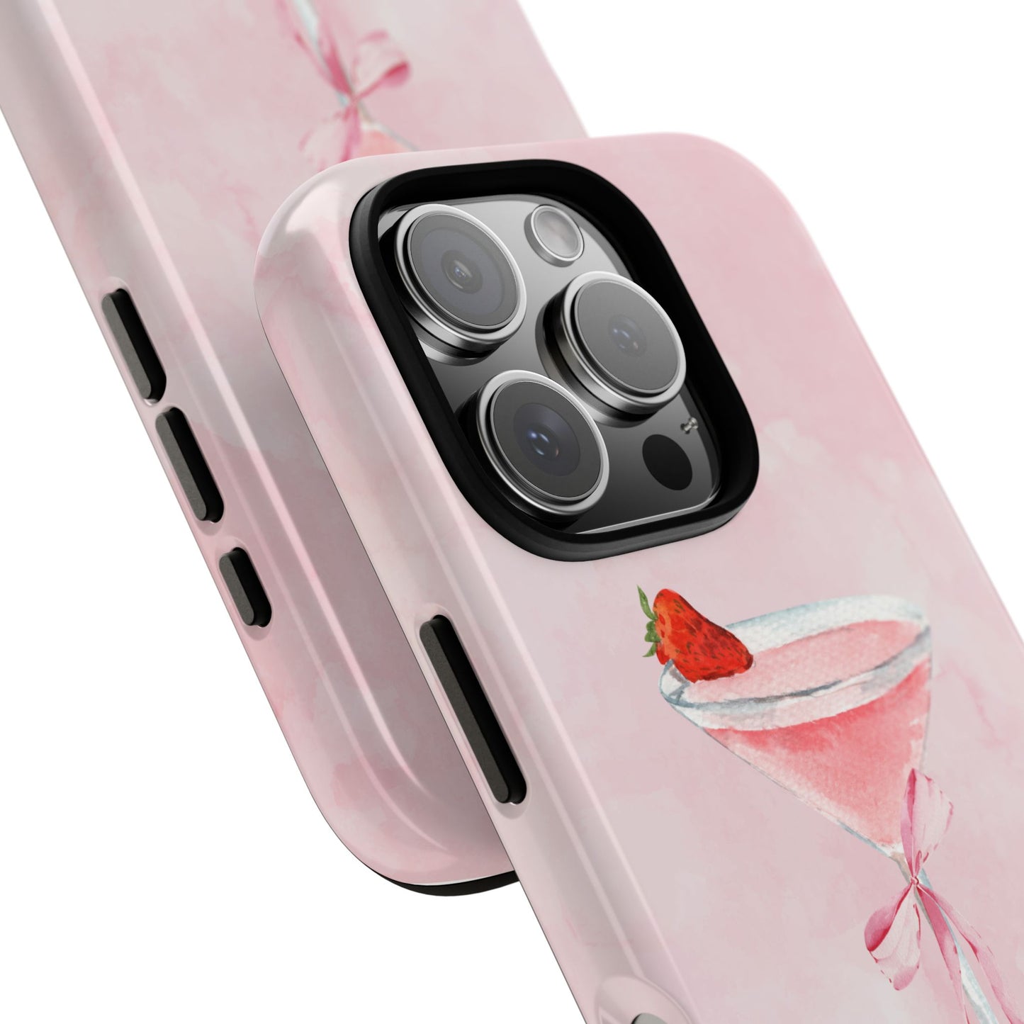 Cocktail Design Pink Phone Case