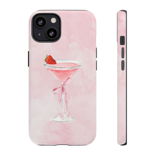 Cocktail Design Pink Phone Case