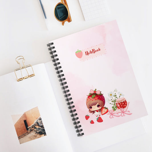 Cute Strawberry Love Notebook