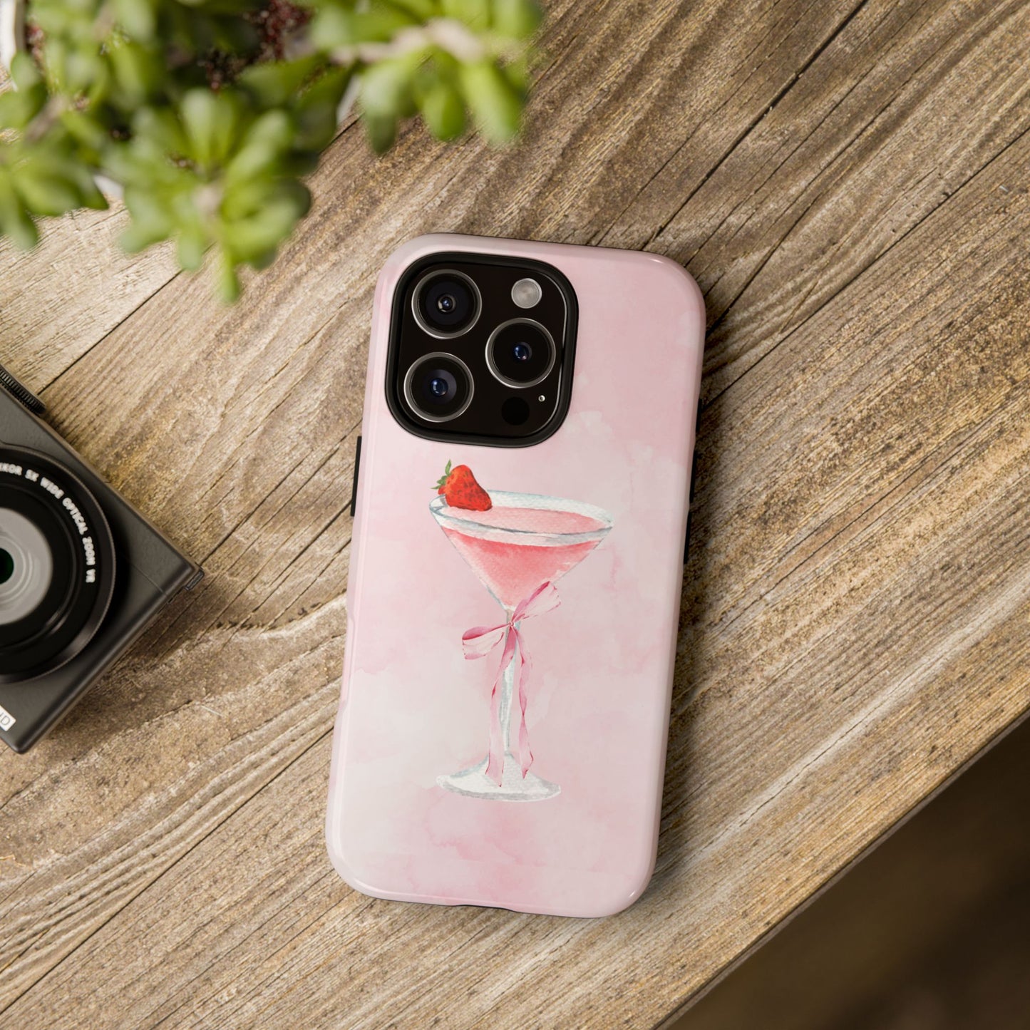 Cocktail Design Pink Phone Case