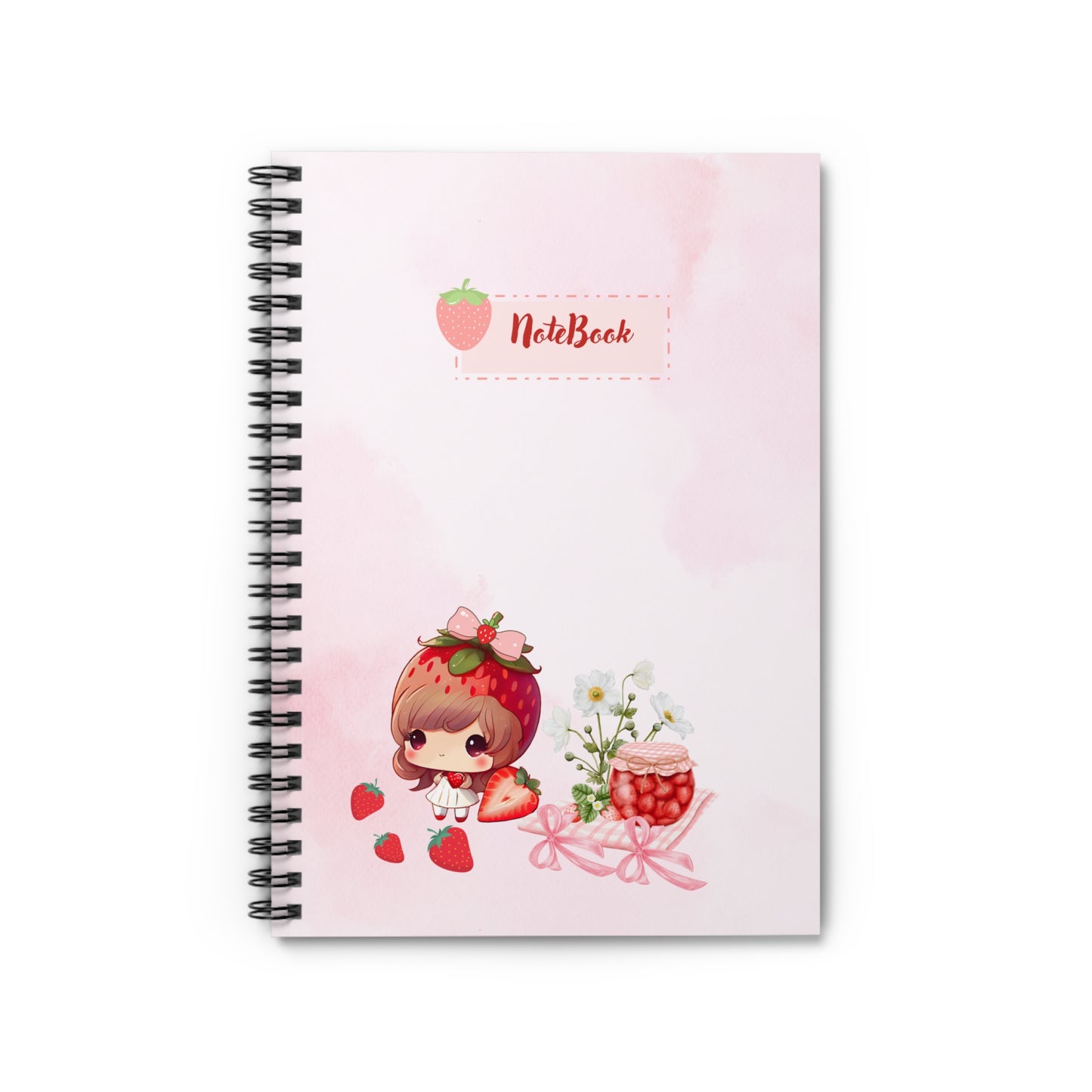 Cute Strawberry Love Notebook